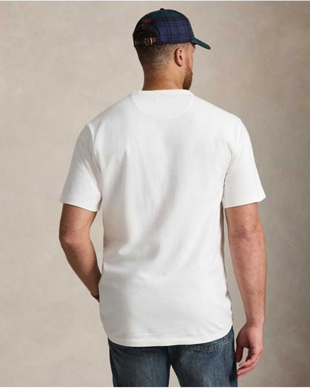 Ralph Lauren White Jersey Crewneck T-Shirt for men