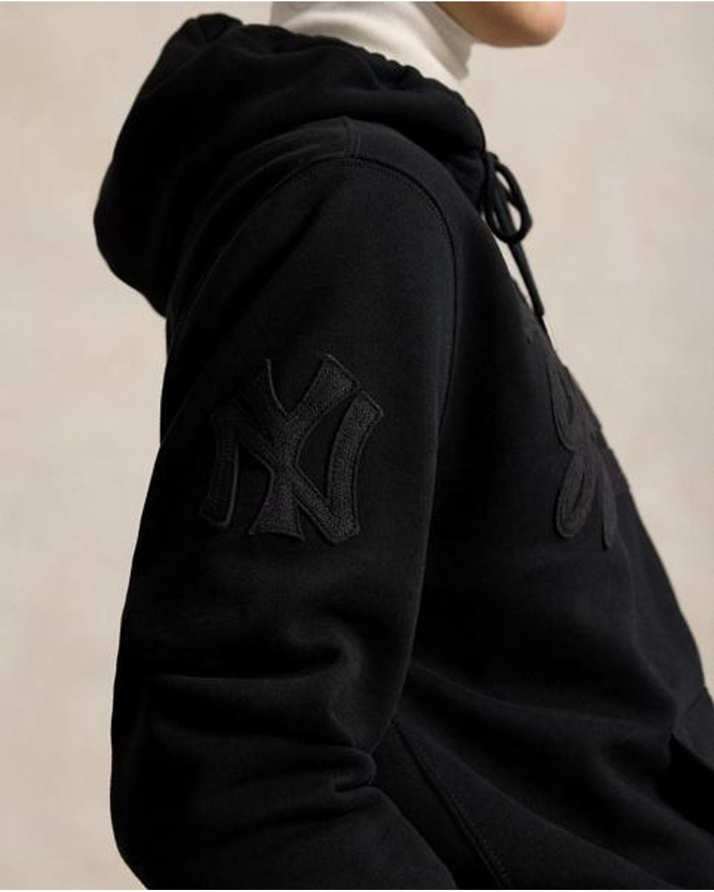 Polo Ralph Lauren Black Polo Ralph Lauren Lauren Yankees Hoodie for men