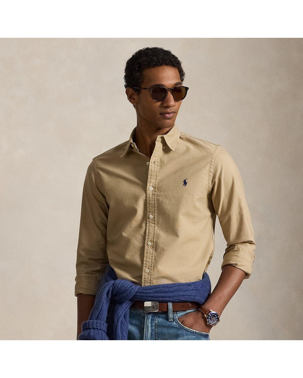 Polo Ralph Lauren Multicolor Custom Fit Garment-dyed Oxford Shirt for men