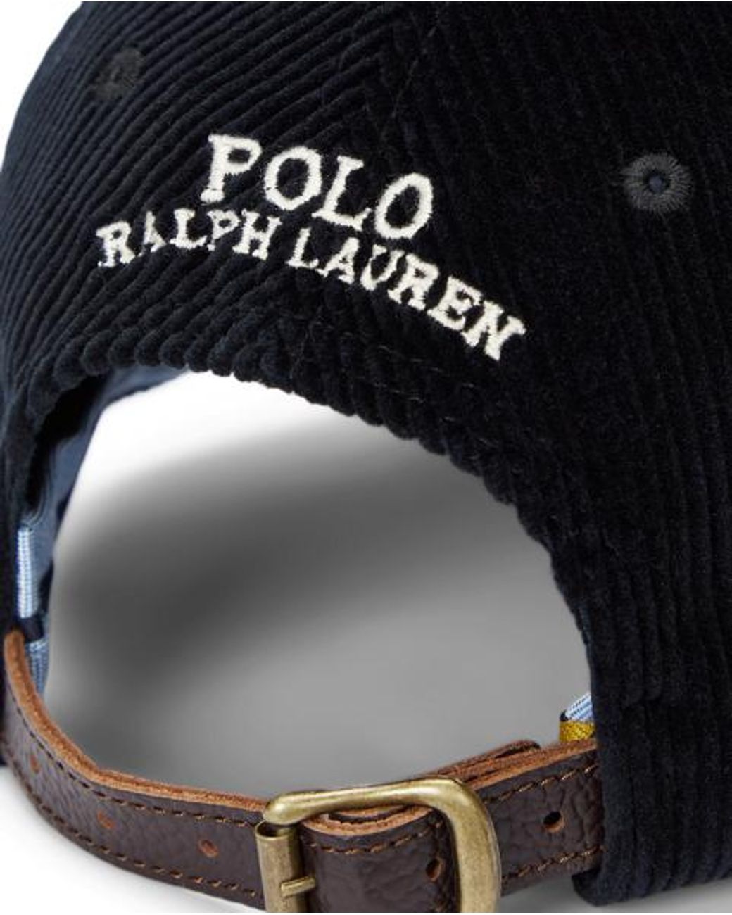Polo Ralph Lauren Black Corduroy Ball Cap for men