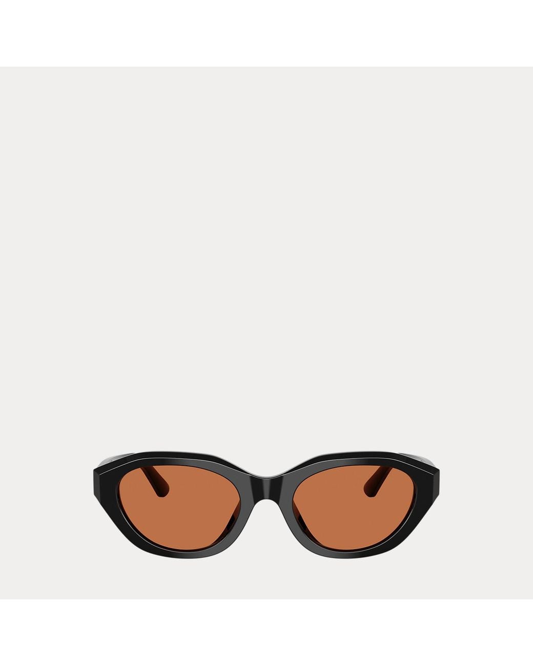 Polo Ralph Lauren Black Polo Rectangle Cat-Eye Sunglasses