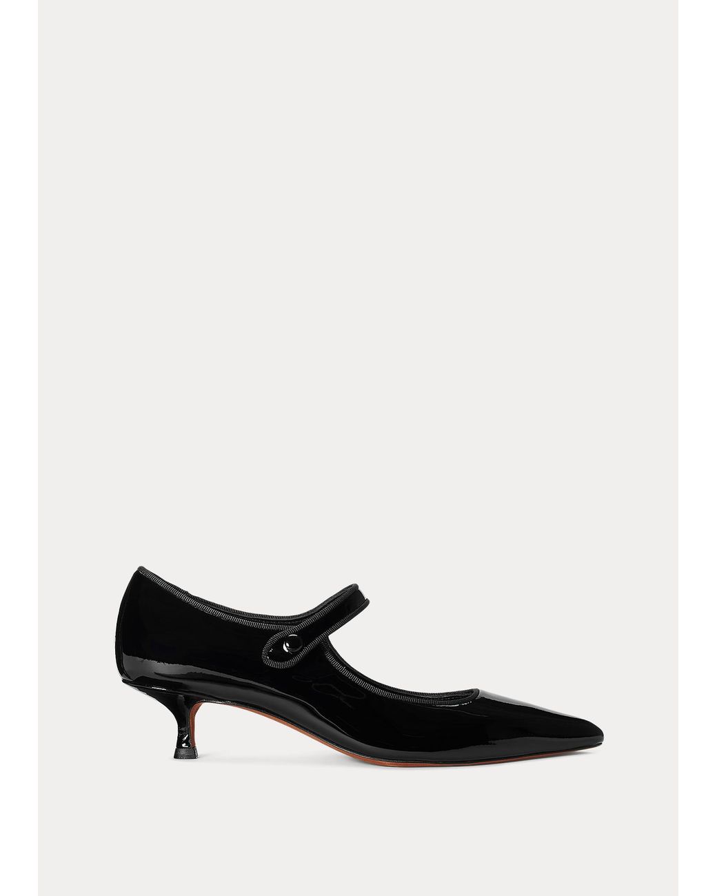 Polo Ralph Lauren Patent Leather Mary Jane Kitten Heel in