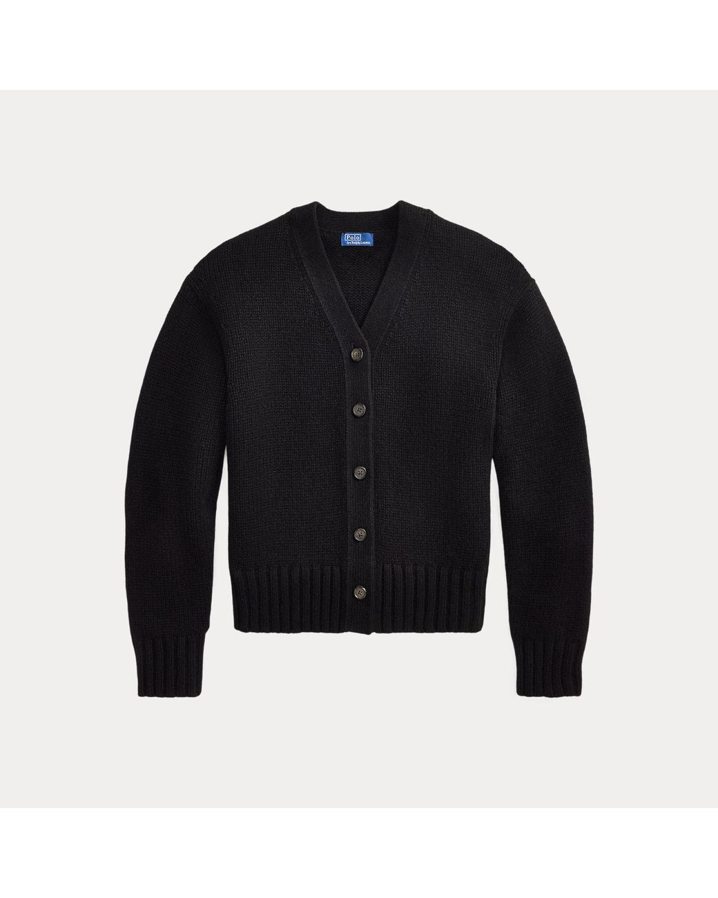 Polo Ralph Lauren Black Cashmere V-Neck Cardigan