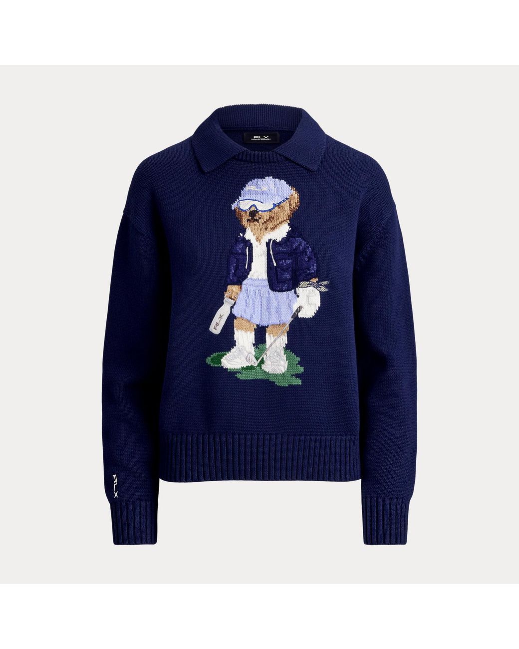 Ralph Lauren Blue Polo Bear Performance Jumper