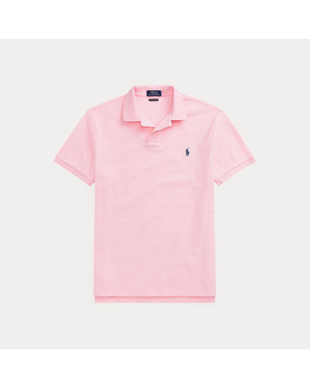 Polo Ralph Lauren Red Custom Slim Fit Mesh Polo Shirt for men