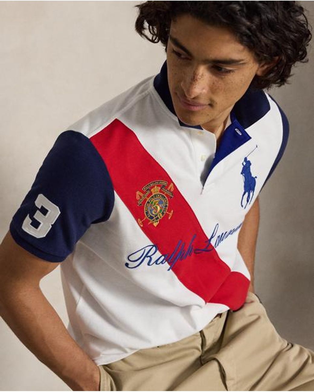 Ralph Lauren Red Classic Fit Big Pony Polo Shirt for men