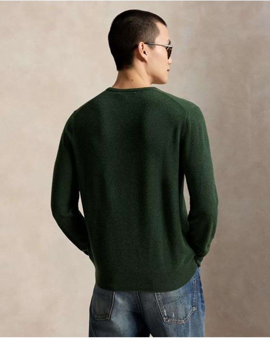 Polo Ralph Lauren Green Wool Crewneck Sweater for men