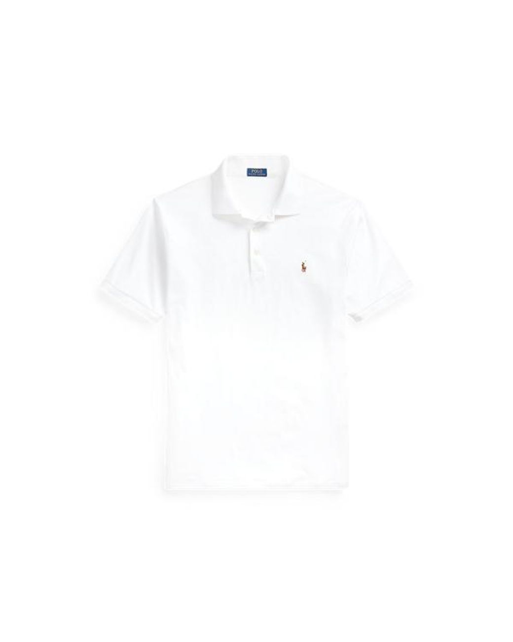 Ralph Lauren Soft Cotton Polo Shirt in White for Men | Lyst