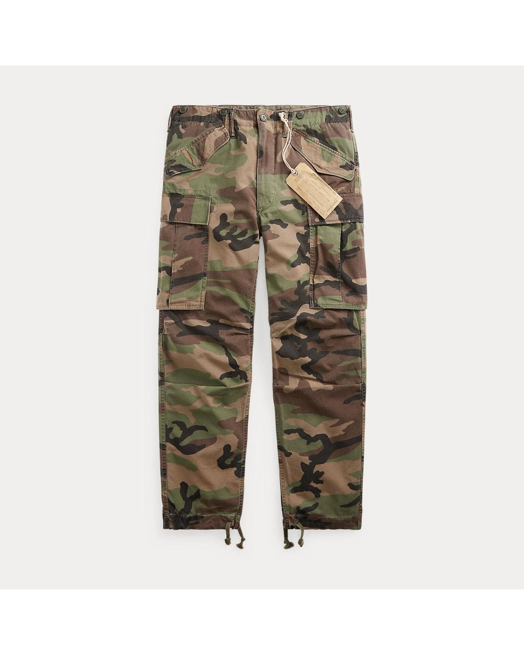RRL Green Camo Ripstop Cargo Pant - Size 33 for men