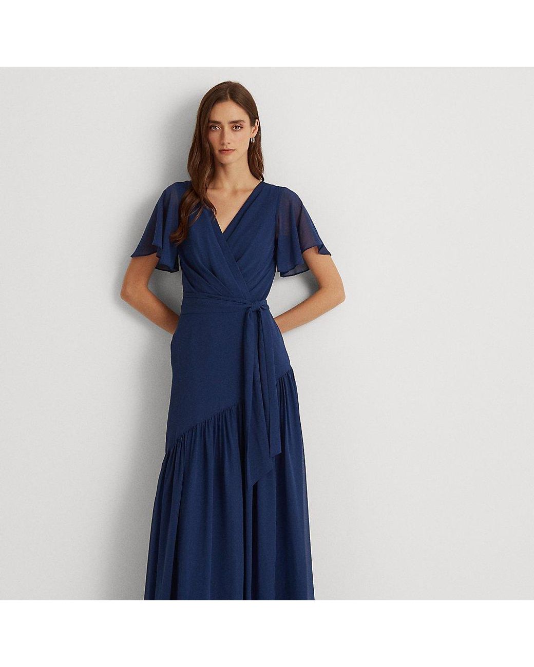 Lauren ralph lauren georgette gown Clearance