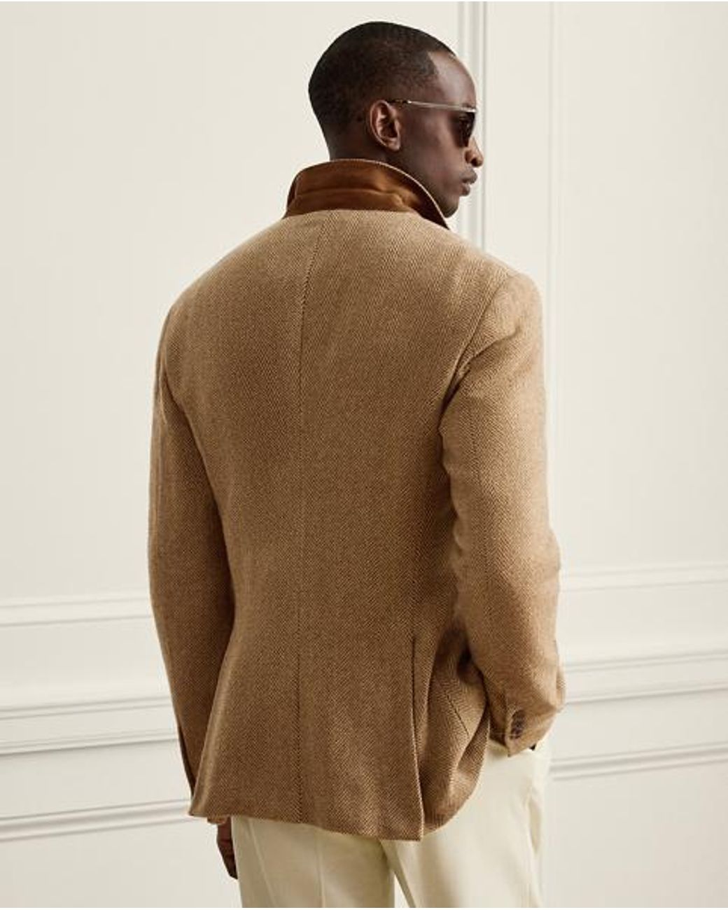 Ralph Lauren Brown Glenn Hand-Tailored Herringbone Jacket for men