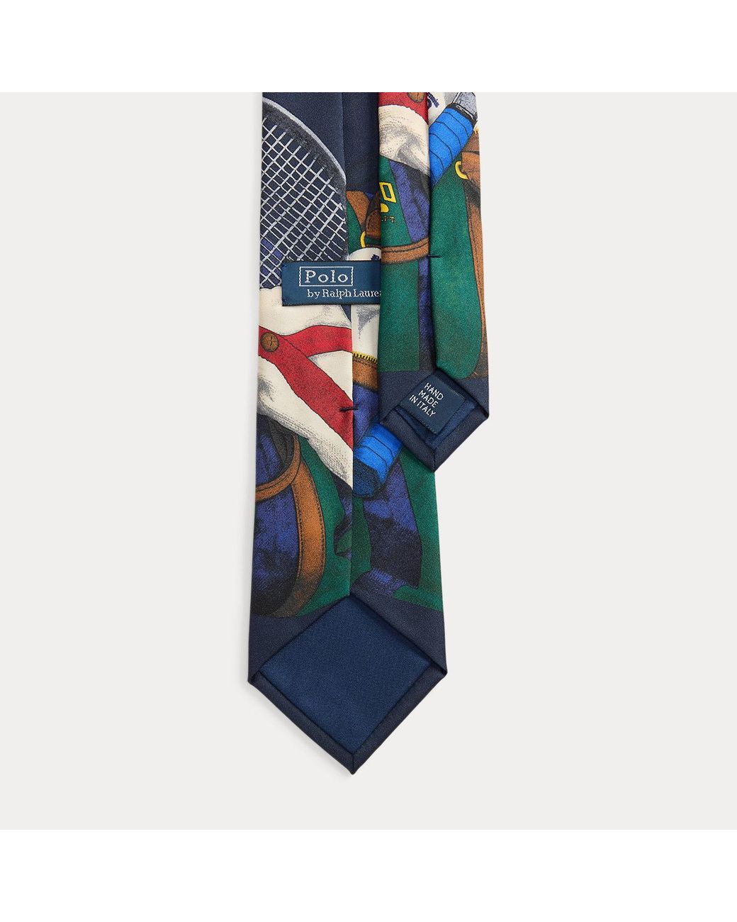 Polo Ralph Lauren Blue Tennis-Print Silk Tie for men