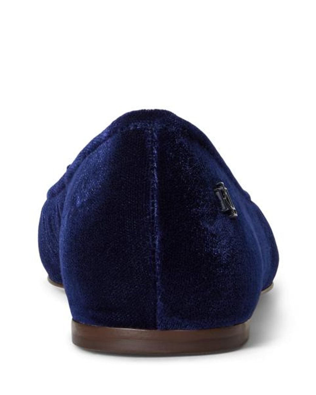 Ralph Lauren Blue Jayna Iii Velvet Flat