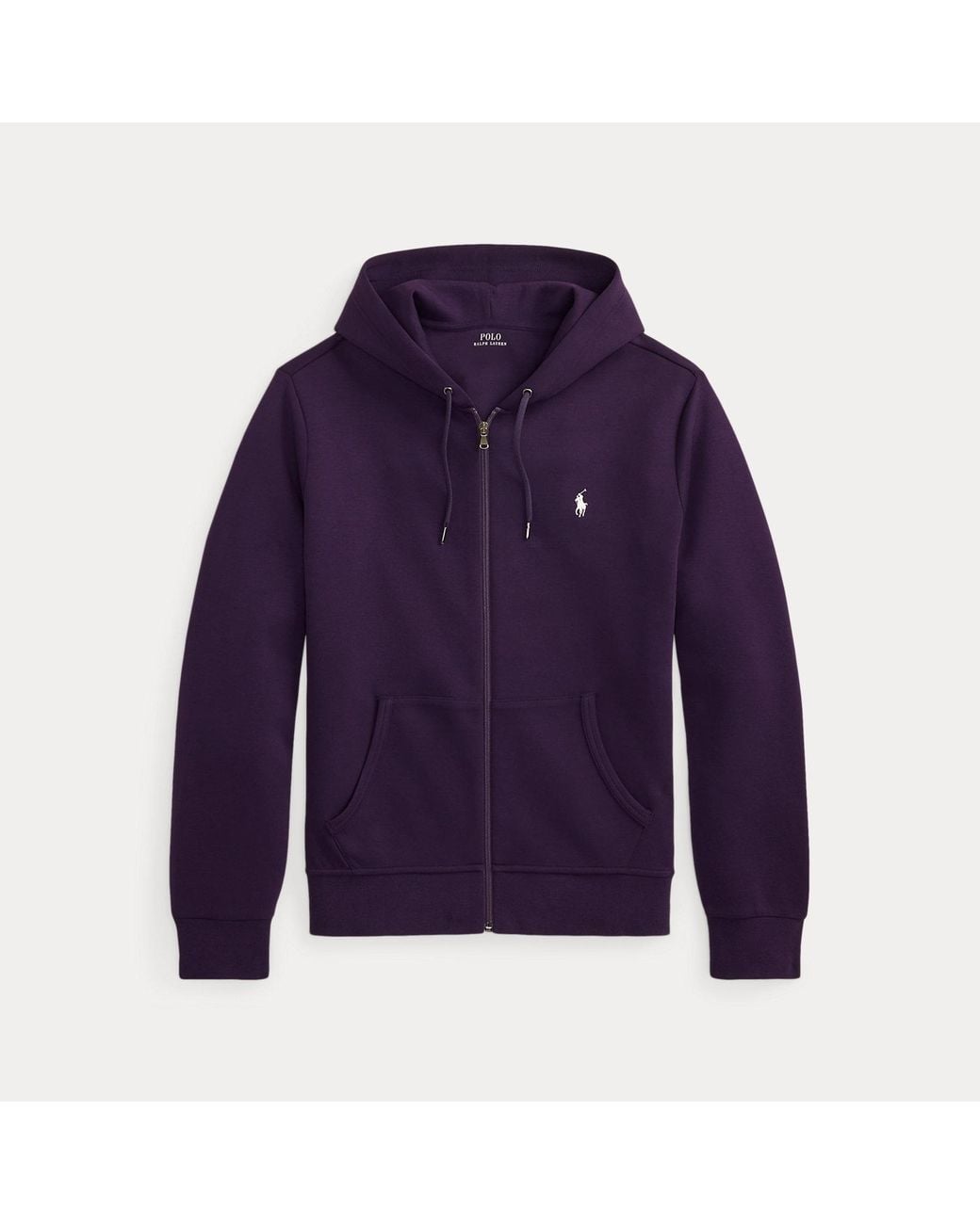 Polo Ralph Lauren Blue Double-Knit Full-Zip Hoodie for men