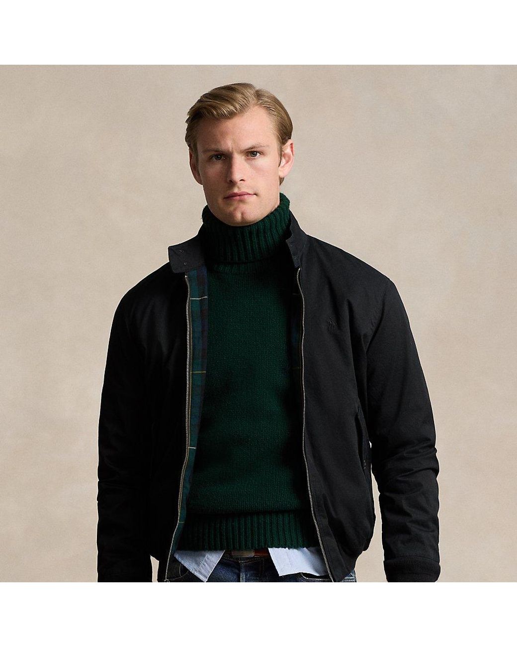 Polo Ralph Lauren The Bedford Twill Jacket in Black for Men | Lyst