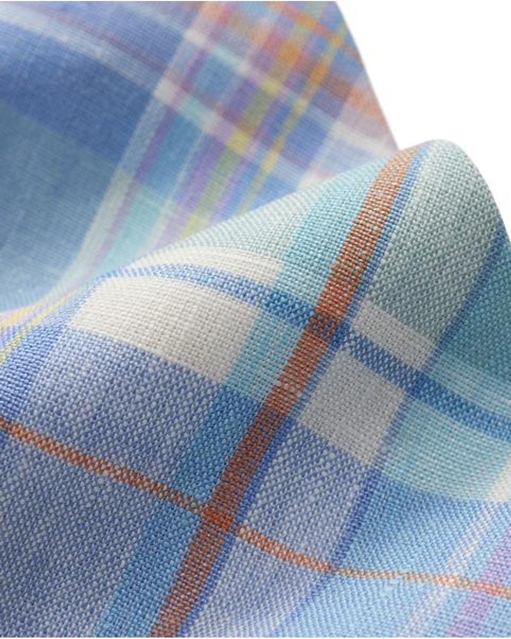 Polo Ralph Lauren Blue Vintage-Inspired Plaid Linen Tie for men