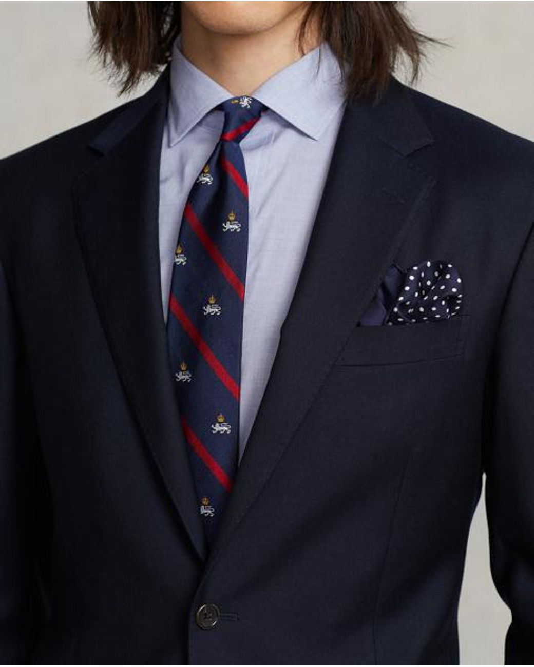 Polo Ralph Lauren Blue Custom Fit Poplin Shirt
