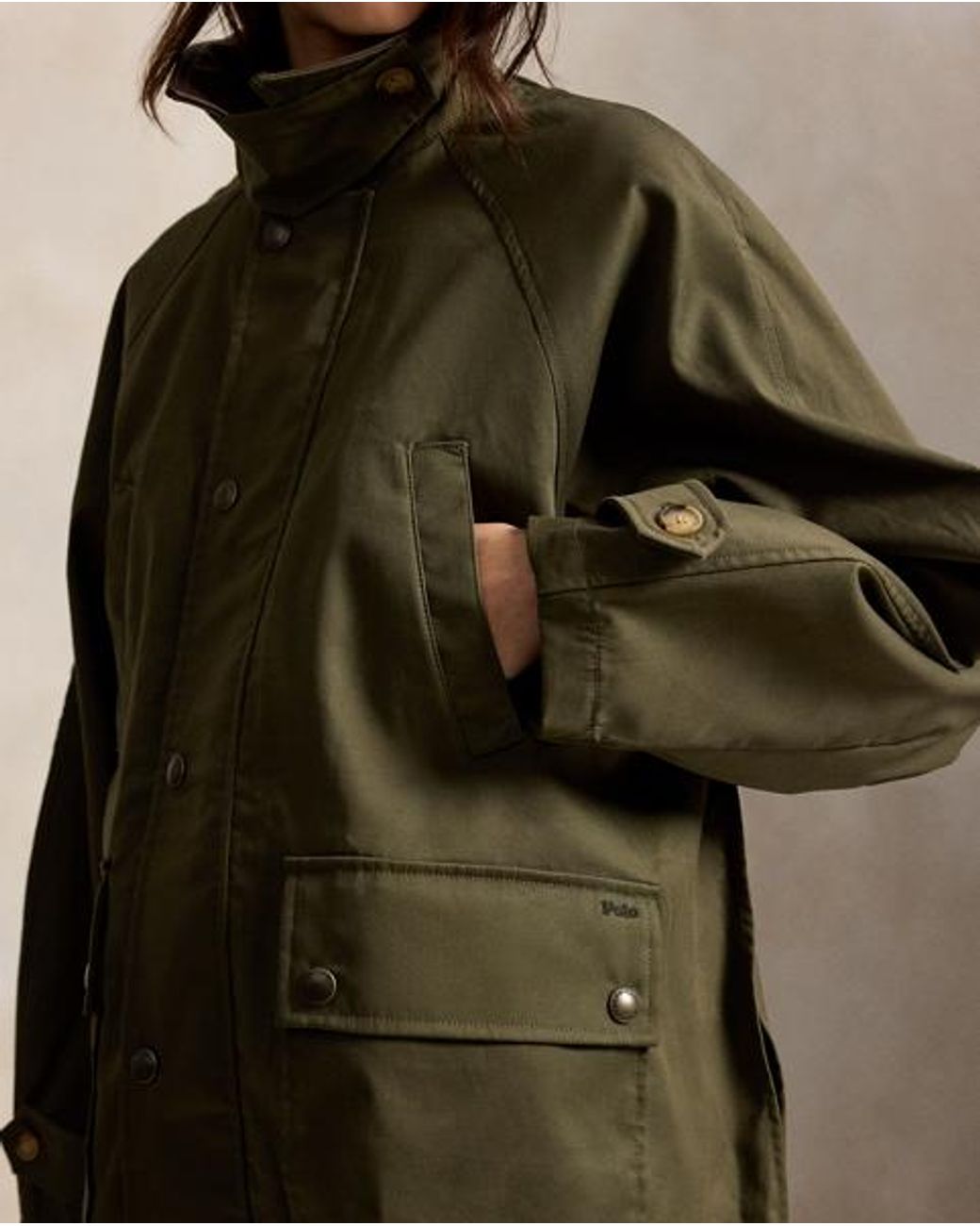 Polo Ralph Lauren Brown Cotton Twill Barn Jacket