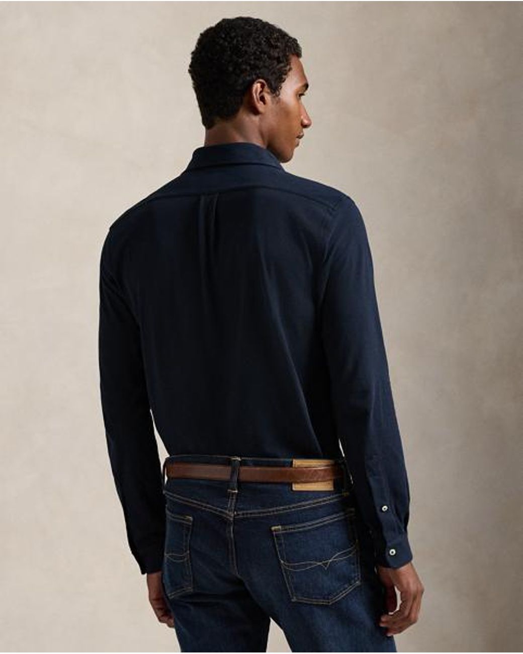 Polo Ralph Lauren Blue Fw Mesh Sports Shirt for men