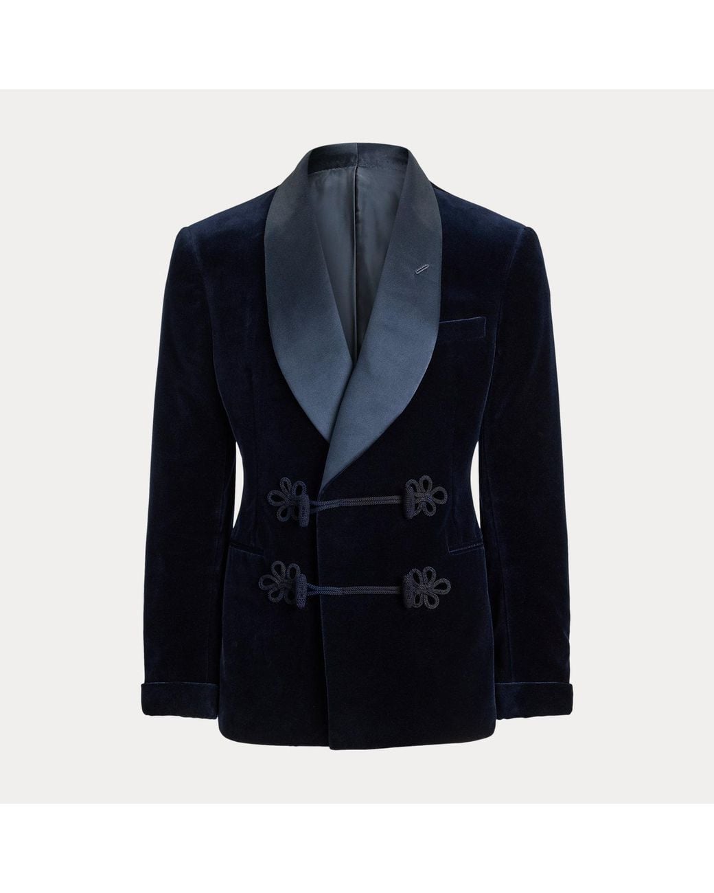 Ralph Lauren Blue Handmade Velvet Tuxedo Jacket for men