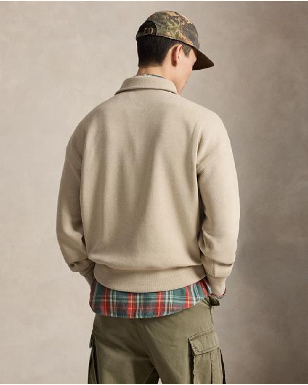 Polo Ralph Lauren Natural Relaxed Fit Ribbed Polo Pullover for men