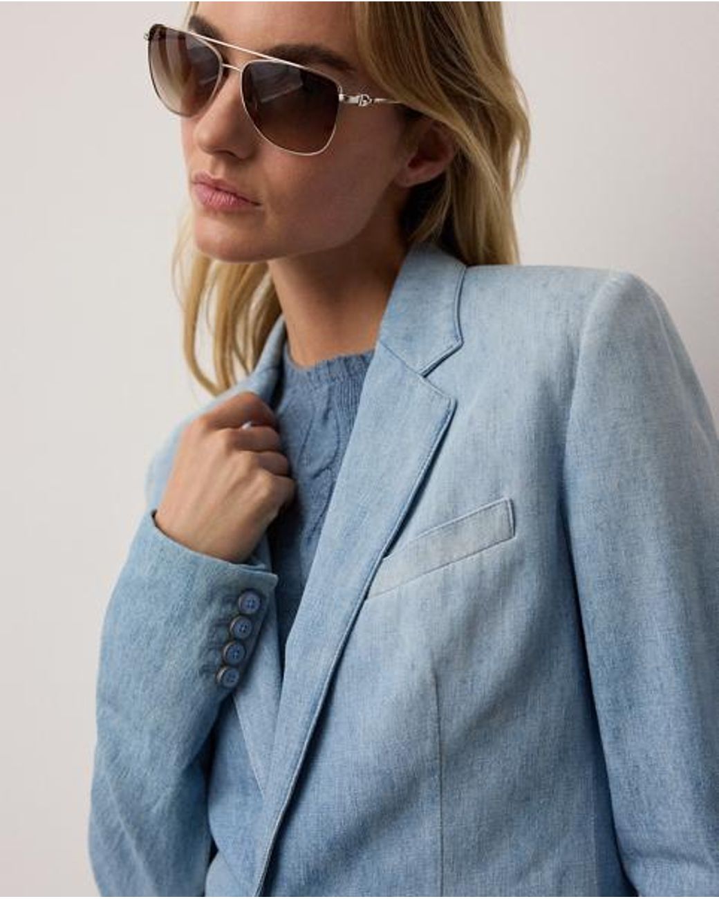 Ralph Lauren Blue Lochlan Cotton Denim Jacket