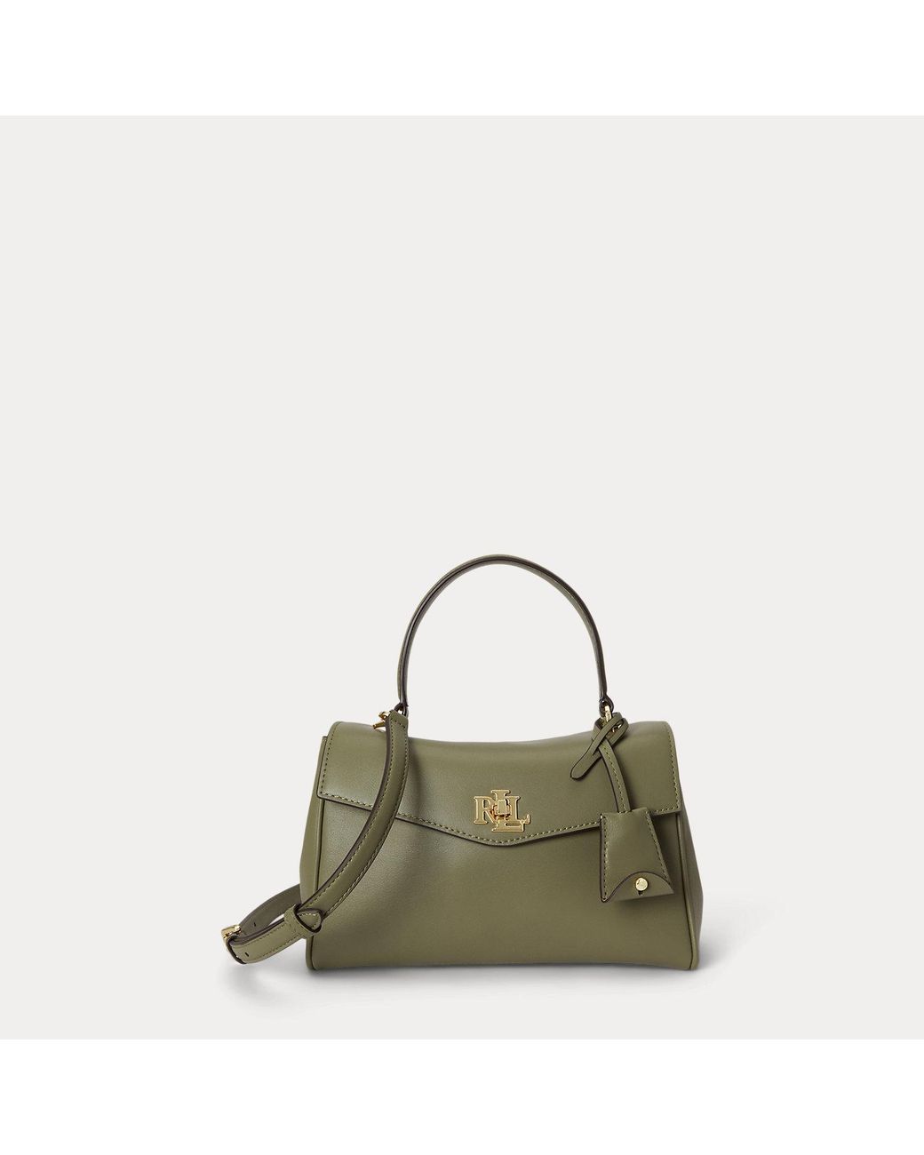 Ralph Lauren Natural Nappa Leather Small Farrah Soft Satchel
