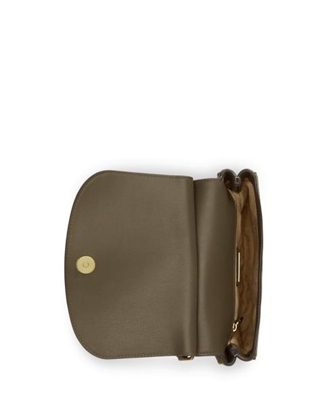 Ralph Lauren Green Medium Marcy Suede Crossbody Bag