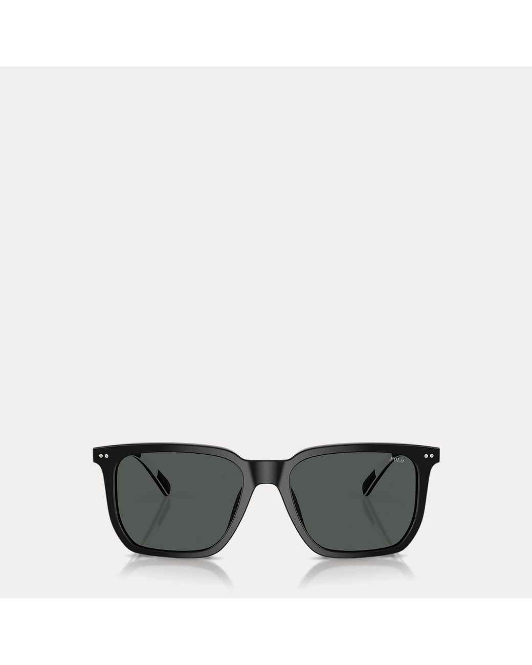 Polo Ralph Lauren Gray Heritage Rugby-Stripe Sunglasses for men