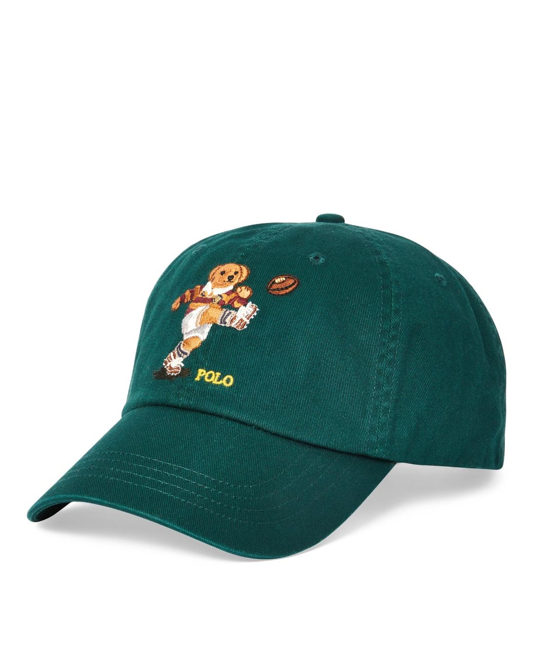 Polo Ralph Lauren Rugby Bear Chino Cap in Green for Men Lyst UK