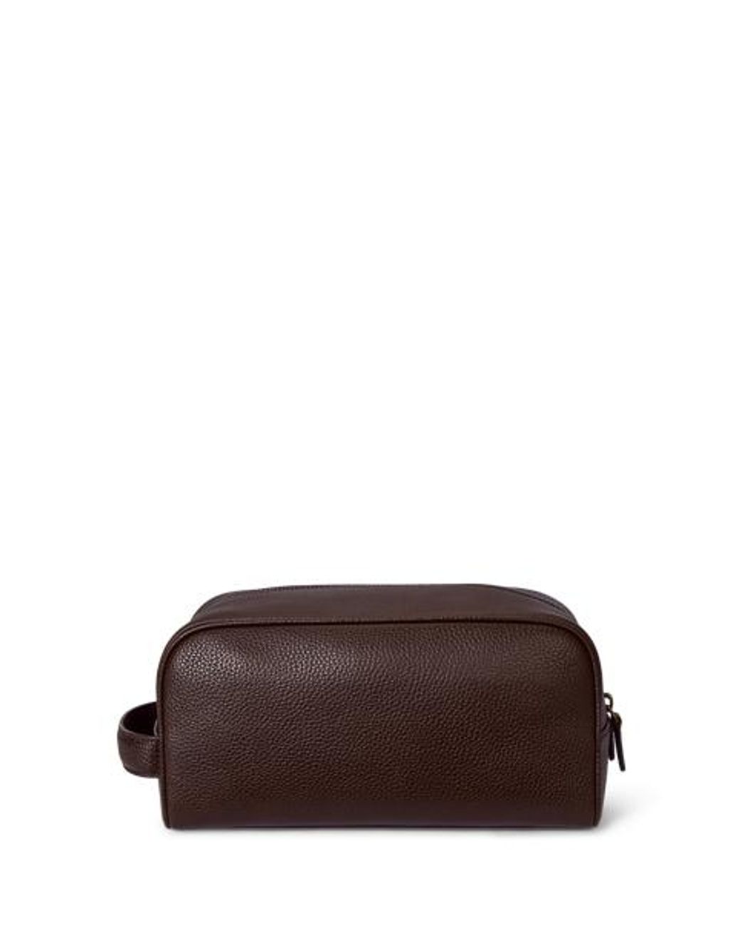 Polo Ralph Lauren Brown Pebbled Leather Travel Case for men