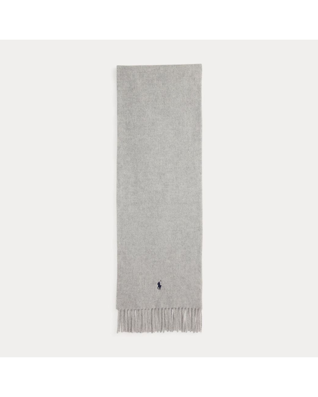 Polo Ralph Lauren Gray Wool Midweight Scarf