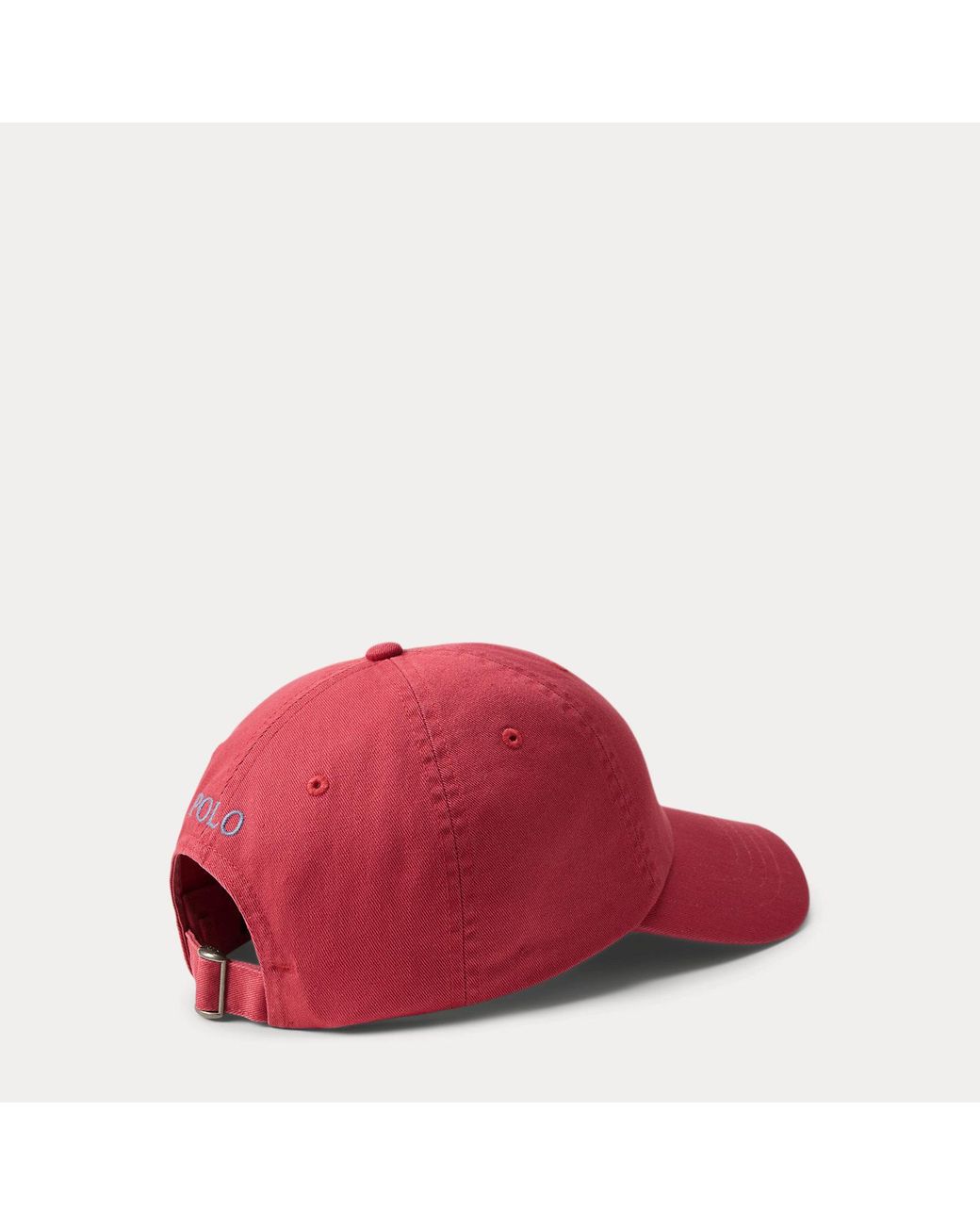 Polo Ralph Lauren Red The Iconic Cotton Chino Ball Cap for men