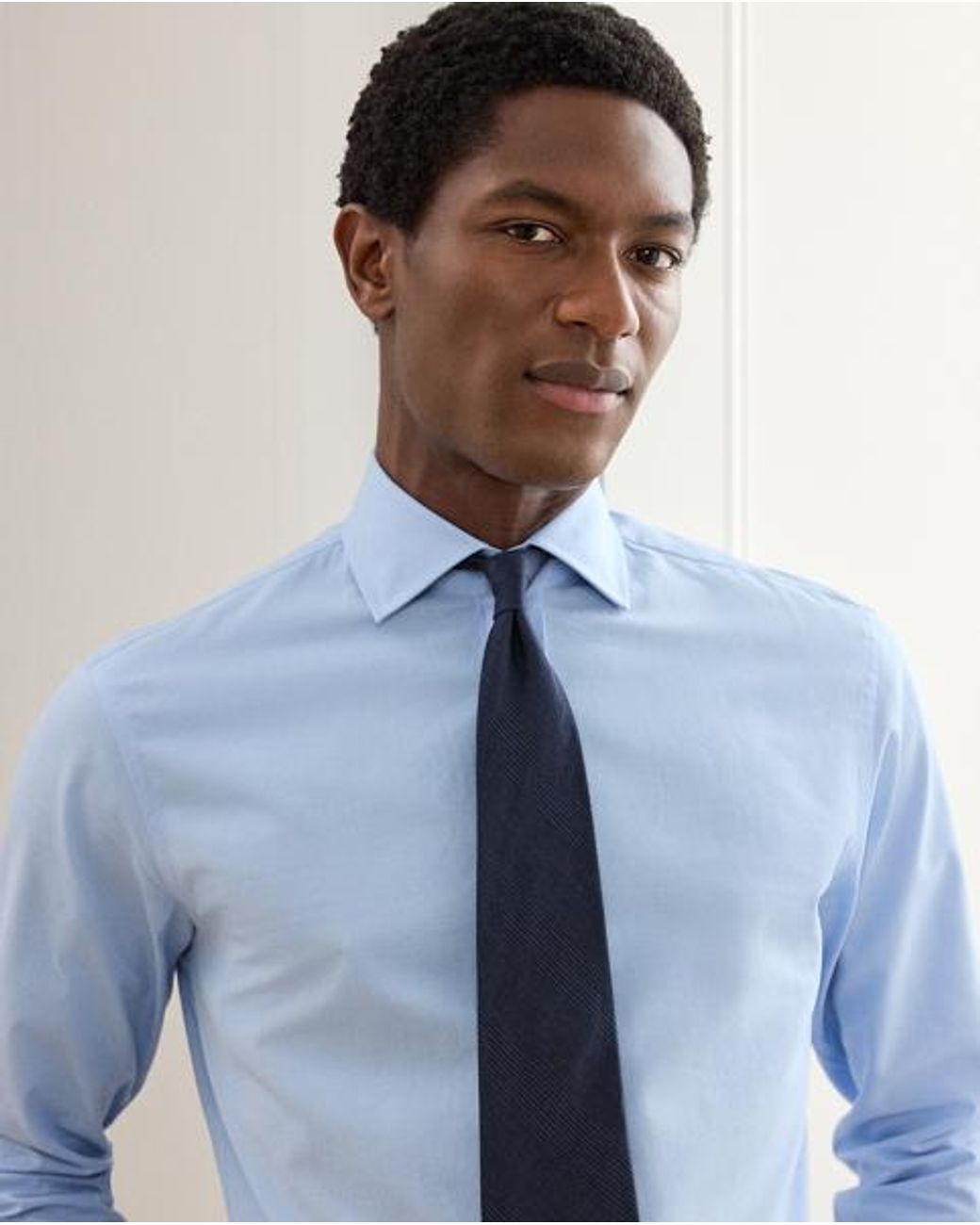 Ralph Lauren Blue Diamond-Textured Oxford Shirt for men