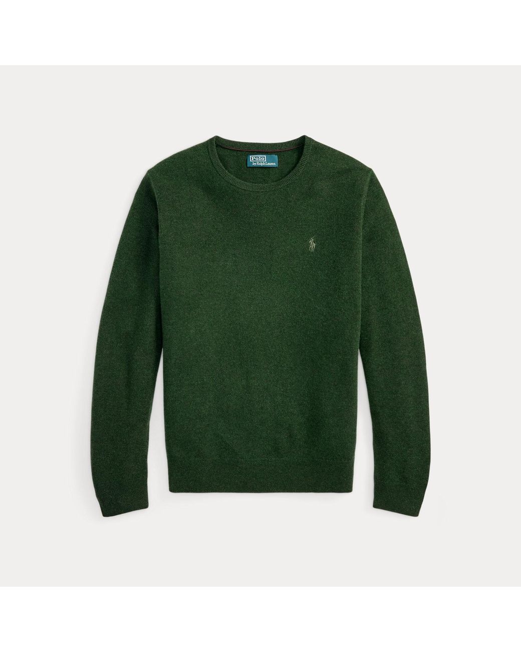 Polo Ralph Lauren Green Wool Crewneck Sweater for men
