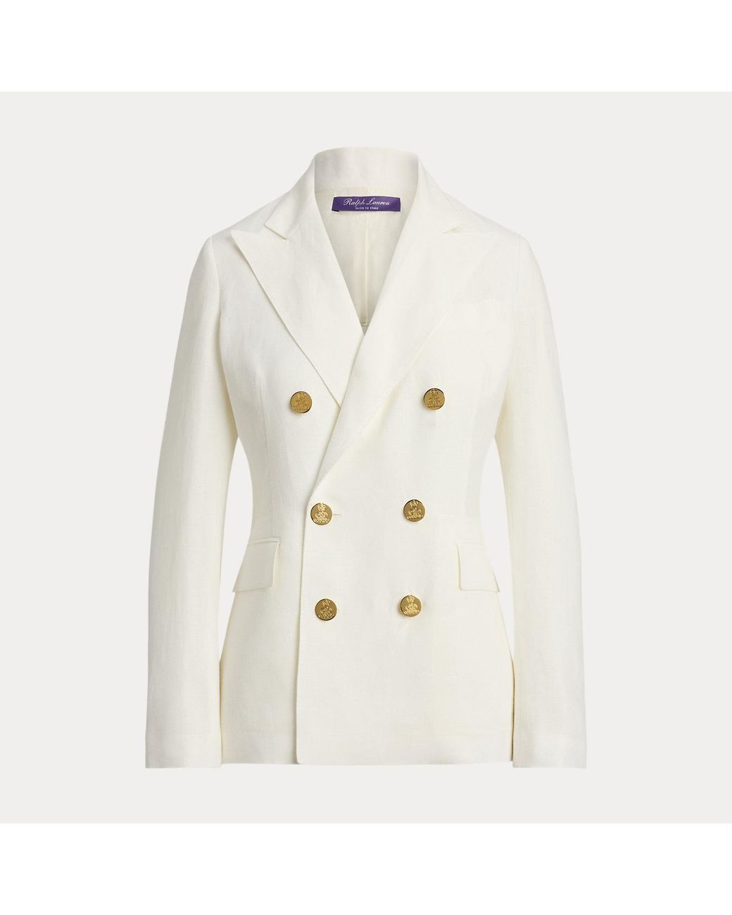 Ralph Lauren White Camden Linen Jacket