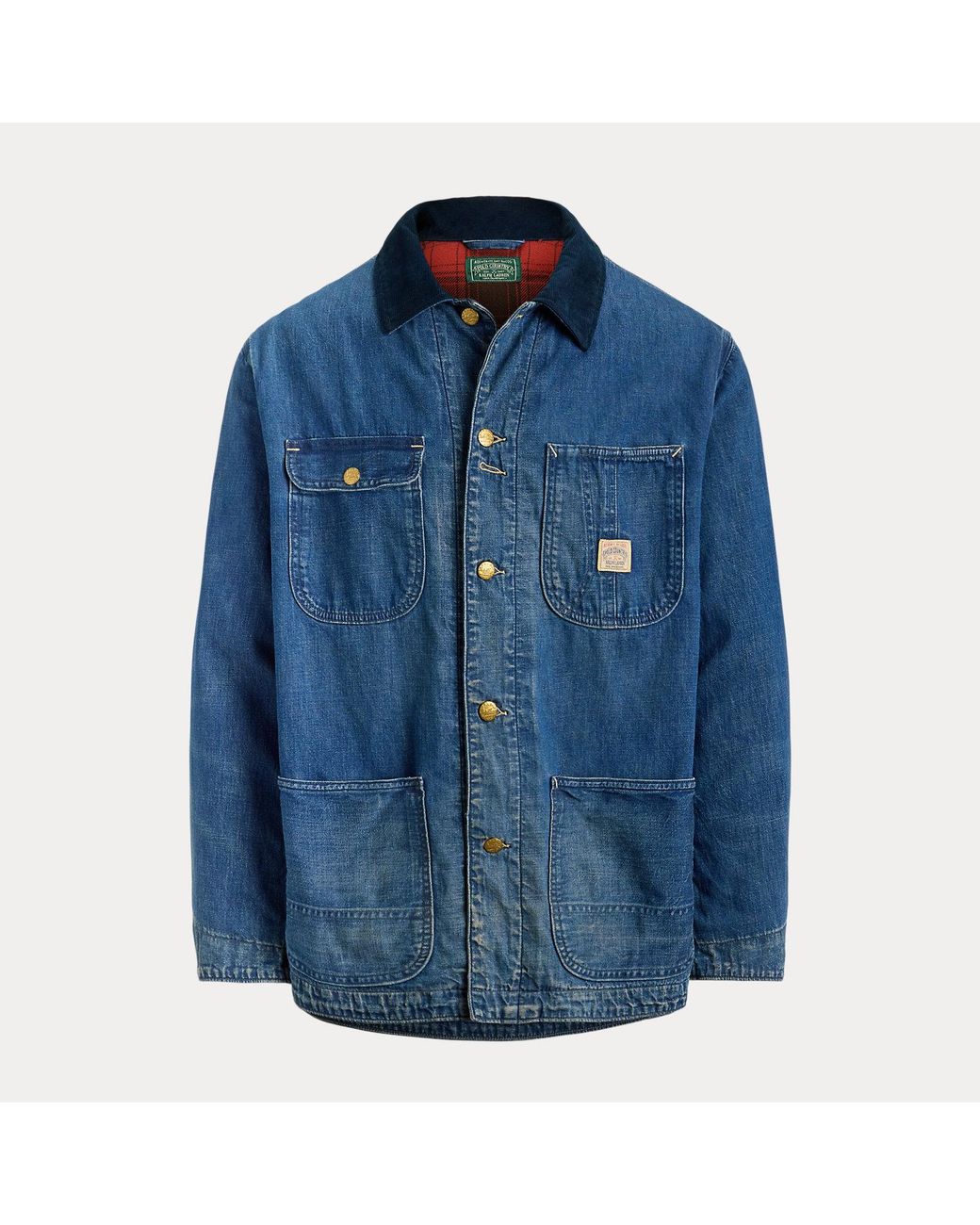 Polo Ralph Lauren Blue Denim Utility Jacket for men