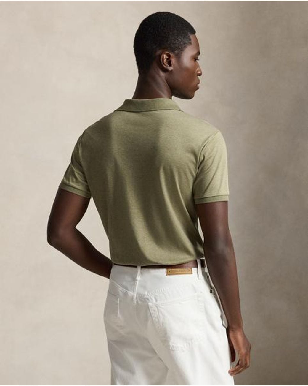 Polo Ralph Lauren Green Custom Slim Fit Soft Cotton Polo Shirt for men