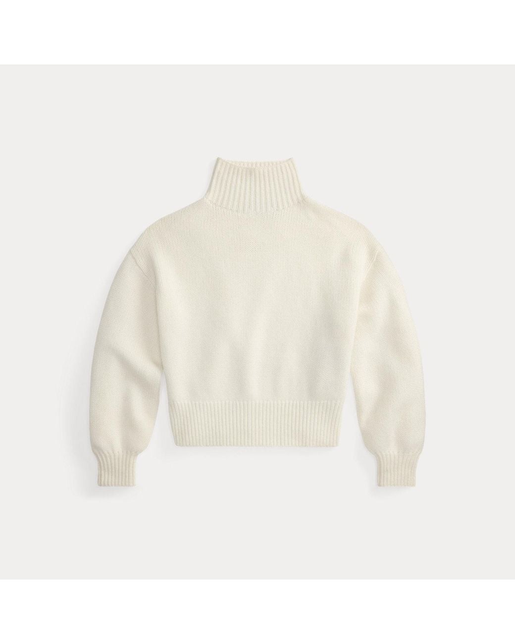 Polo Ralph Lauren Natural Cashmere Funnelneck Jumper