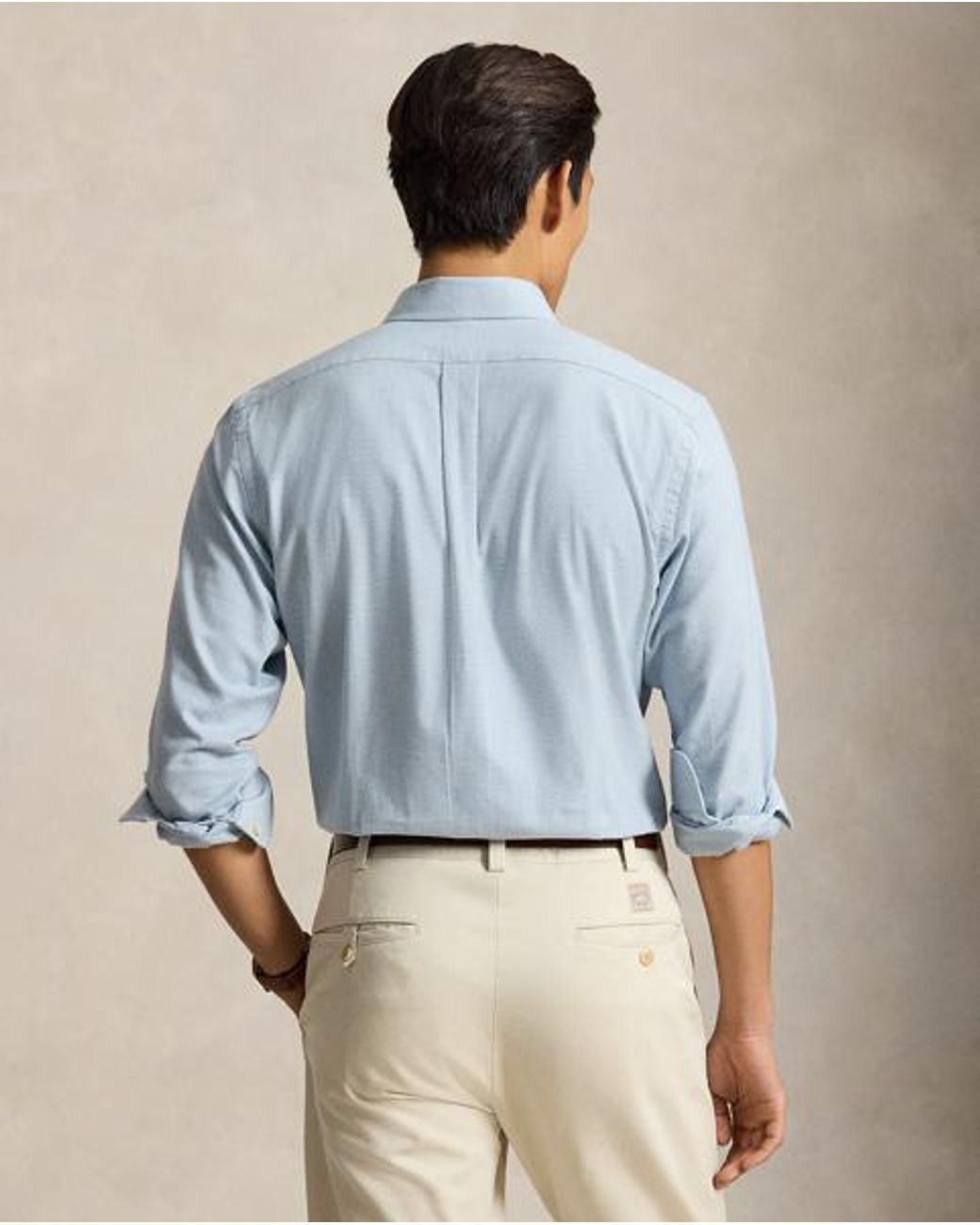 Polo Ralph Lauren Blue Custom Fit Performance Twill Shirt for men