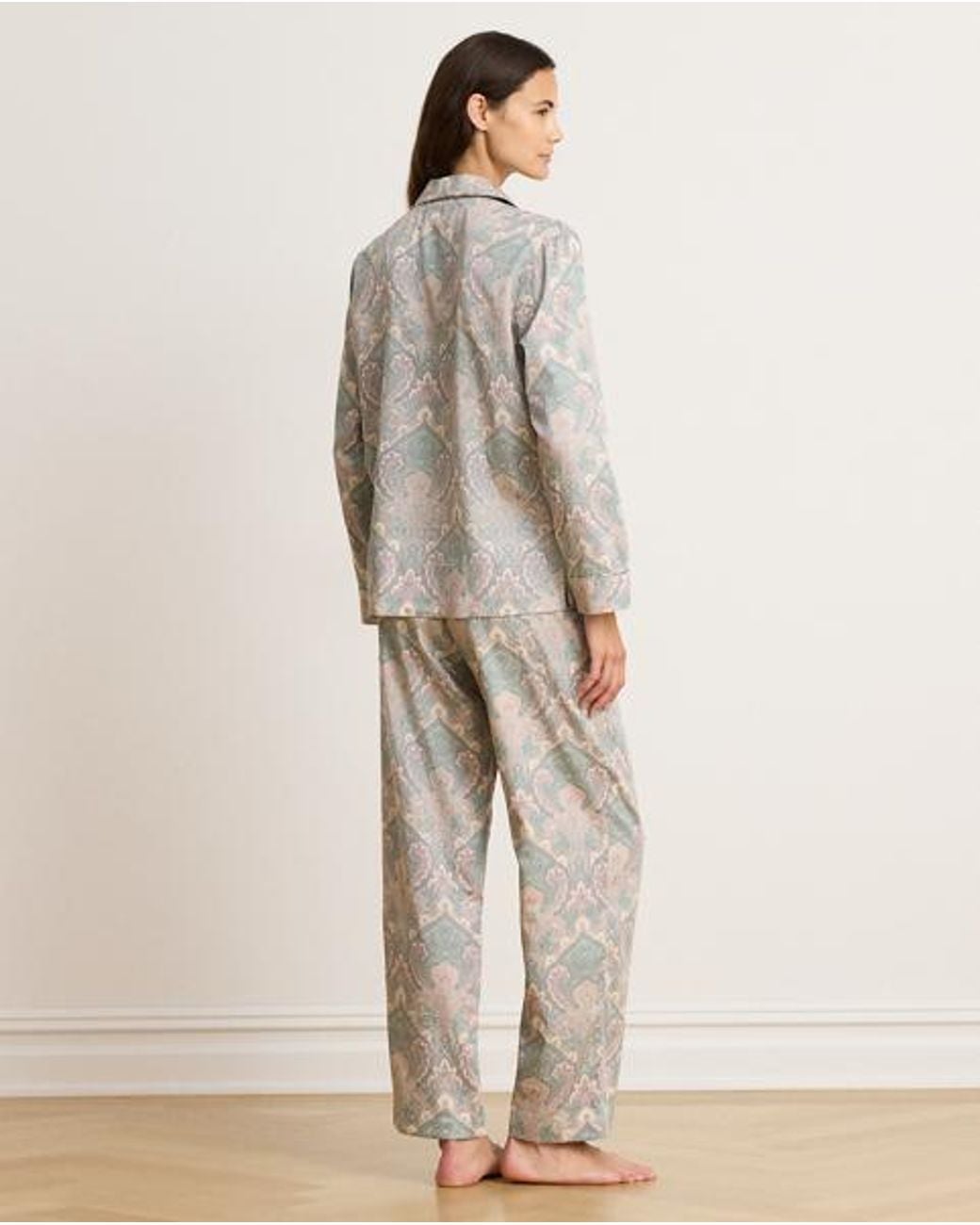 Ralph Lauren Multicolor Paisley Cotton-Blend Sateen Sleep Set