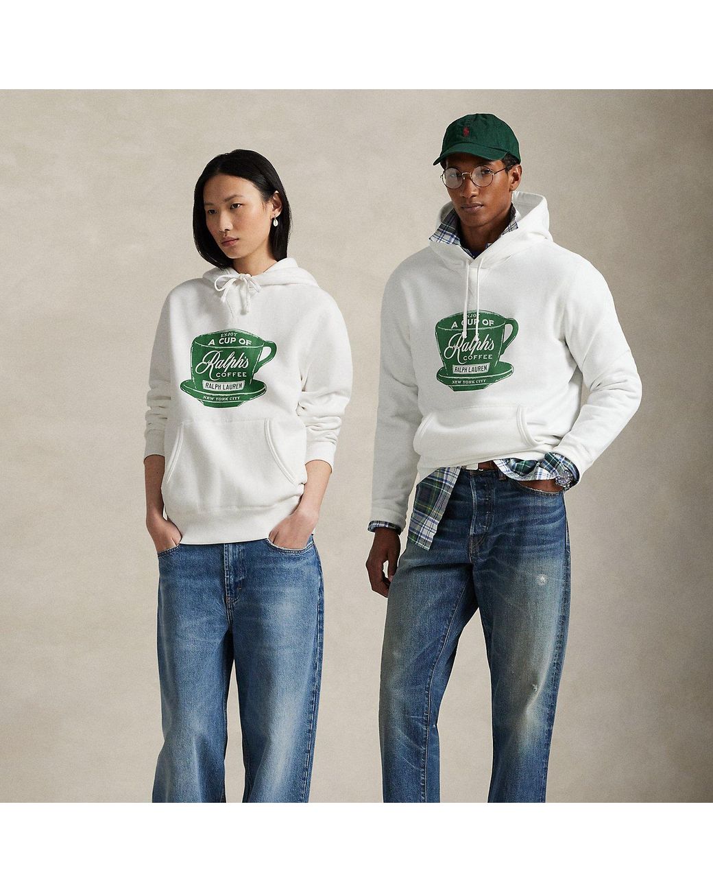 Polo Ralph Lauren Blue Ralph Lauren's Coffee Hoodie for men