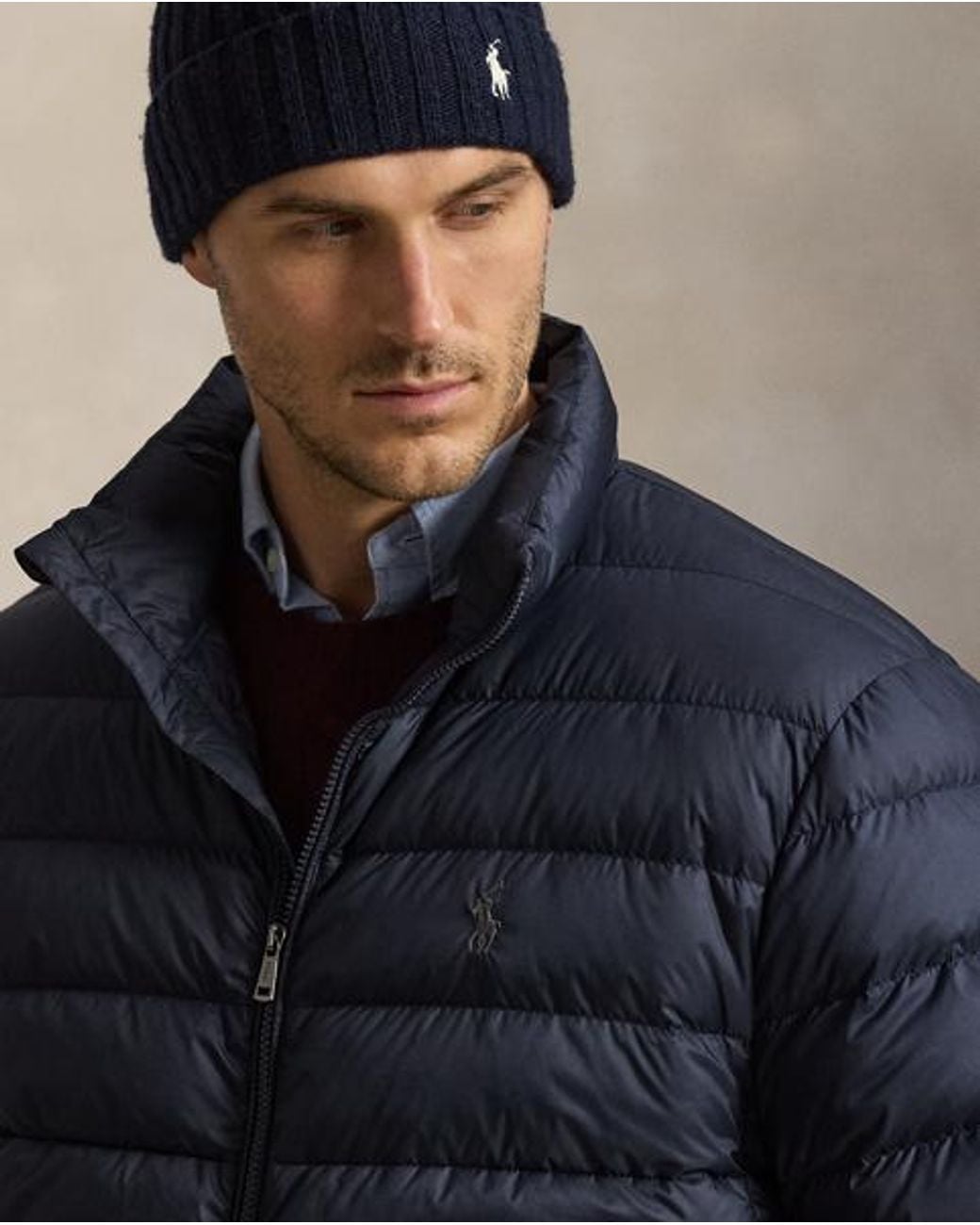Polo Ralph Lauren Blue The Colden Packable Down Jacket for men