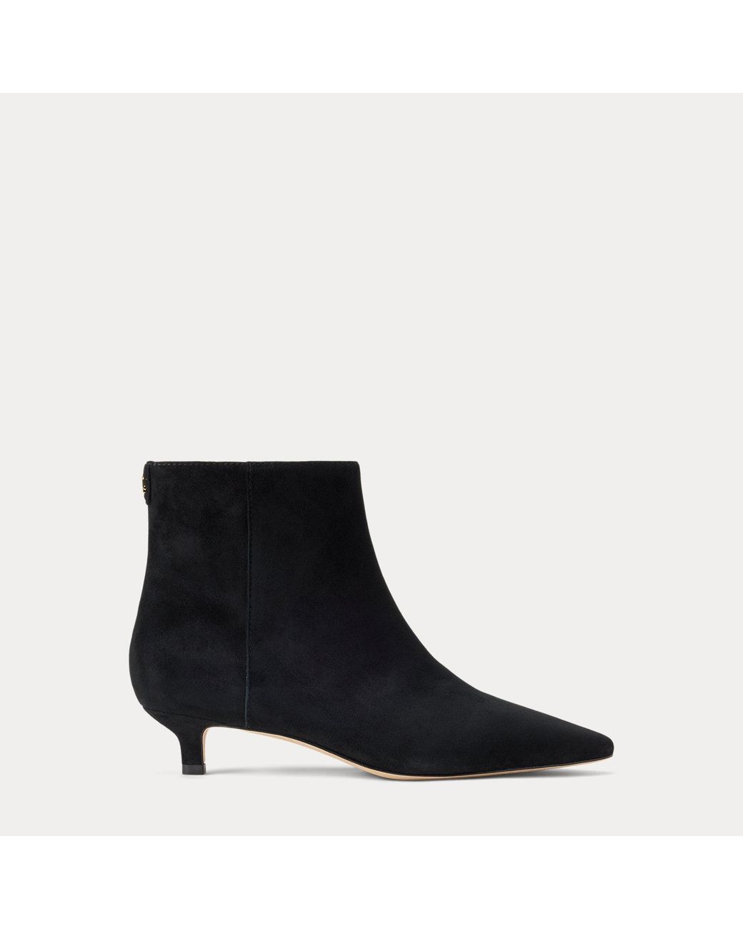 Ralph Lauren Blue Francesca Suede Bootie
