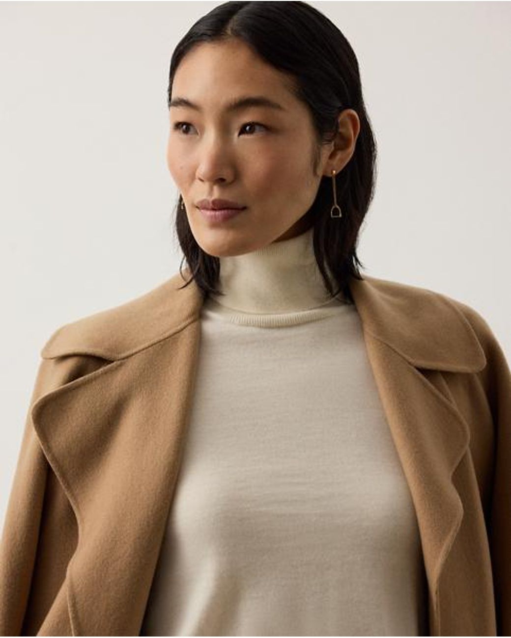 Ralph Lauren Natural Cashmere Turtleneck Sweater