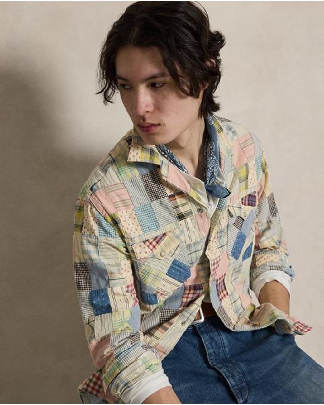 Polo Ralph Lauren Multicolor Classic Fit Patchwork Shirt for men