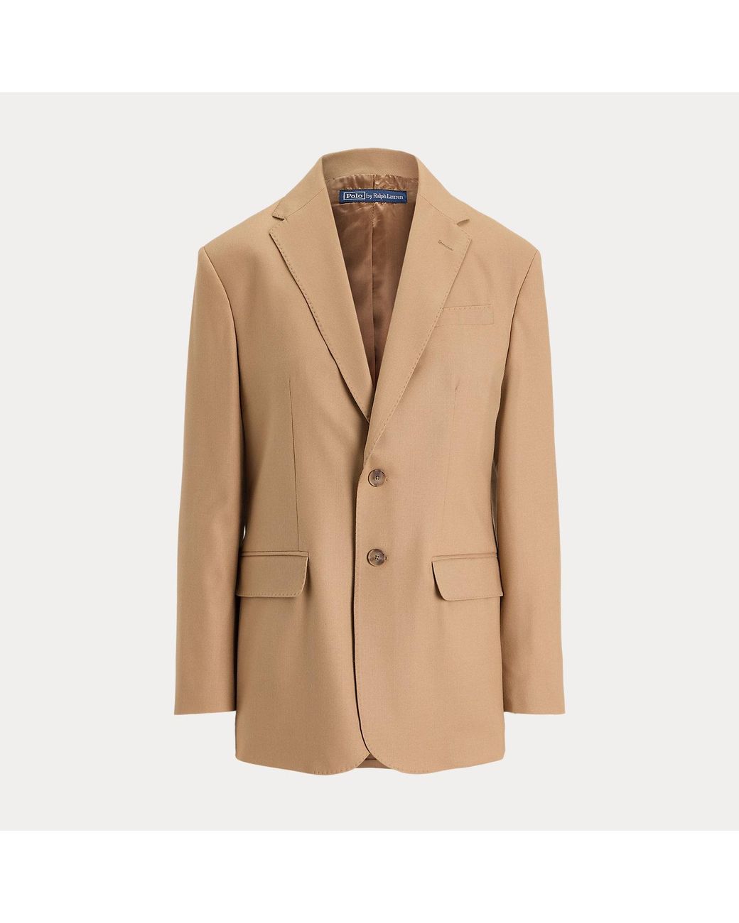 Polo Ralph Lauren Natural Stretch-Wool Two-Button Blazer