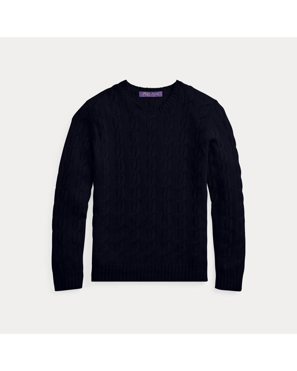 Ralph Lauren Blue Cable-knit Cashmere Jumper for men