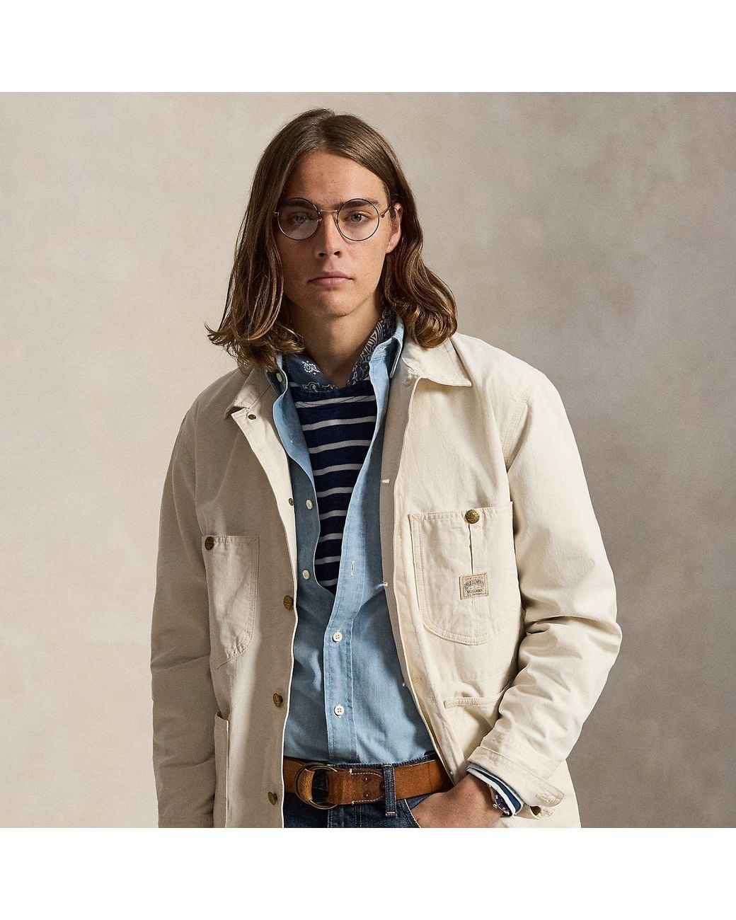 Polo Ralph Lauren Natural The Waldron Twill Utility Jacket for men