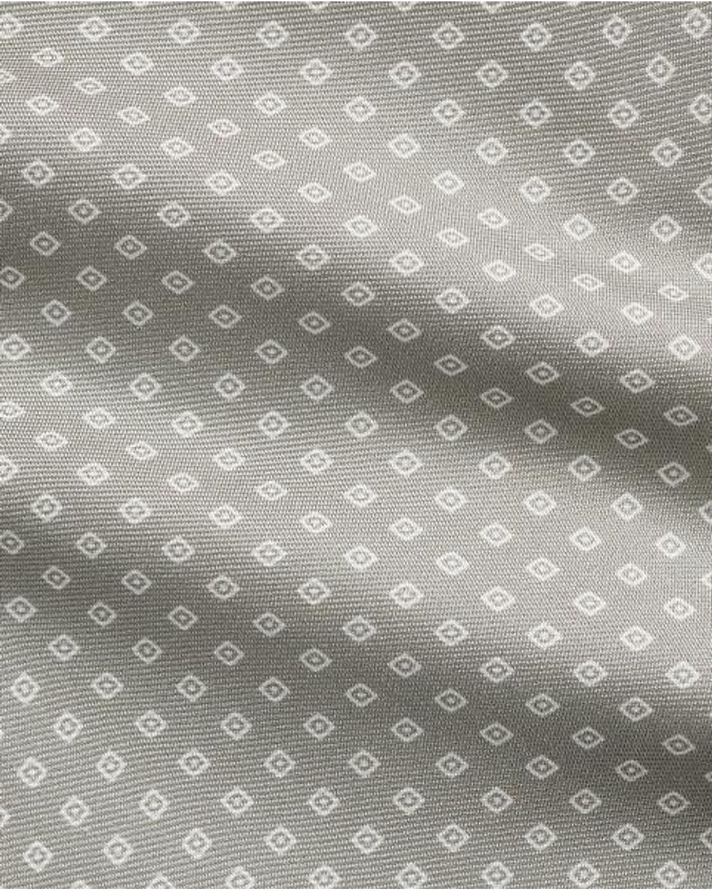 Ralph Lauren Gray Diamond-Patterned Silk Tie for men